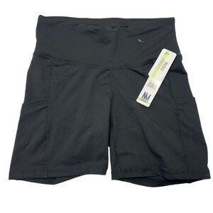 Nicole Miller | Shorts Womens Small | Black Flat Front Hot Pants High Rise | New